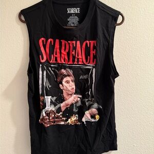 Scarface T-Shirt Size S Black Sleeveless NWOT